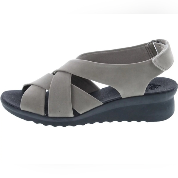 Clarks Women's Caddell Bright Wedge Sandal Sz8 - Picture 1 of 6